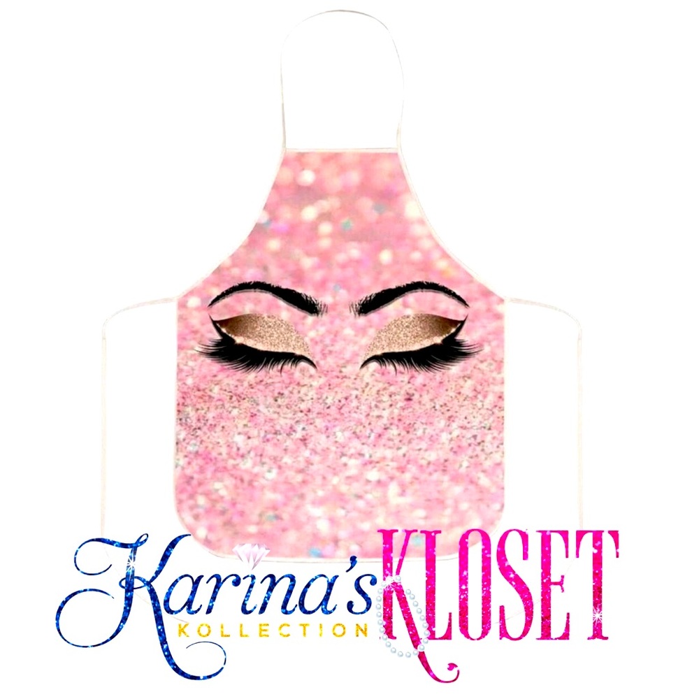 Jeweled Lash Diva Apron | Makeup Artist Apron | Lash Tech Apron | Pink Apron